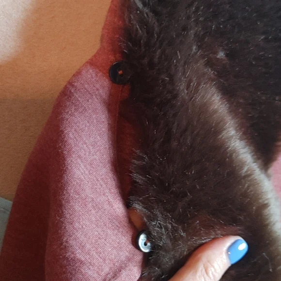 Fur collar coat - Picture 8 of 12